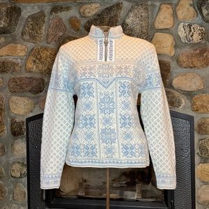 Dale of Norway Peace Women’s Sweater L Offwhite Iceblue